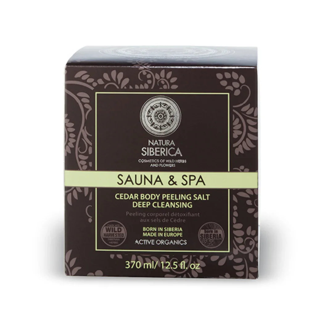 Peeling Corporal de Sal de Cedro Natura Siberica–Ritual Detox para Tu Cuerpo