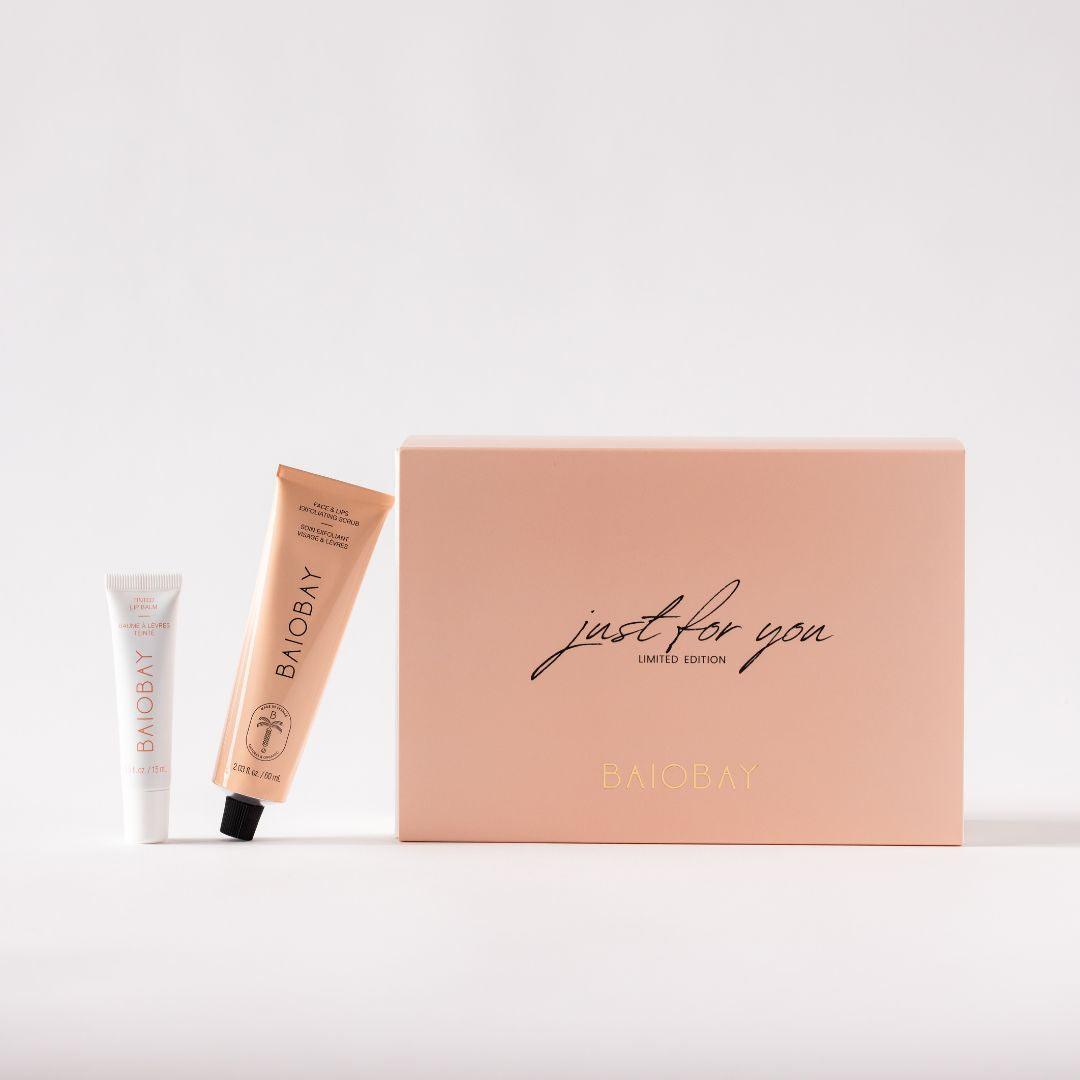 SET EXFOLIANTE FACIAL Y BÁLSAMO LABIAL