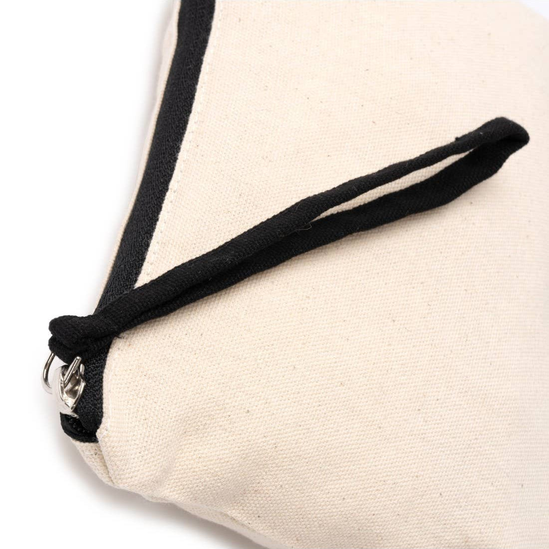 Neceser de algodón beige con asa de Misihu