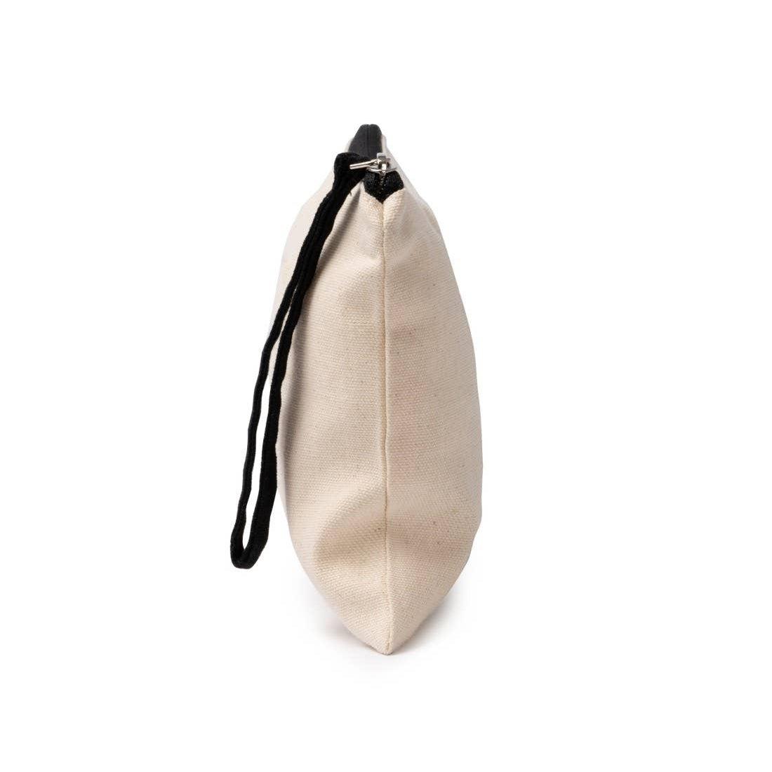 Neceser de algodón beige con asa de Misihu