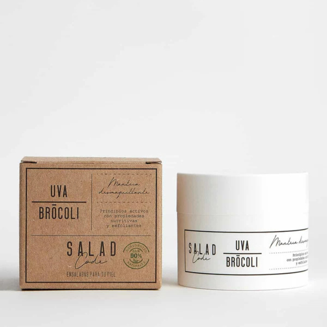 Manteca Desmaquillante Facial · Con Karité, Perlas de Jojoba y Aceite de Uva