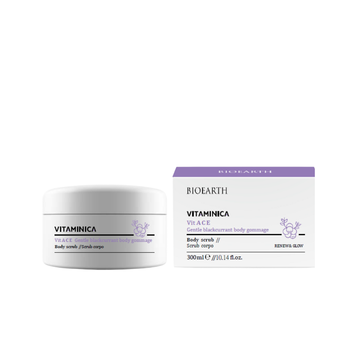 Exfoliante corporal de grosella negra Bioearth Vitaminica 300 ml