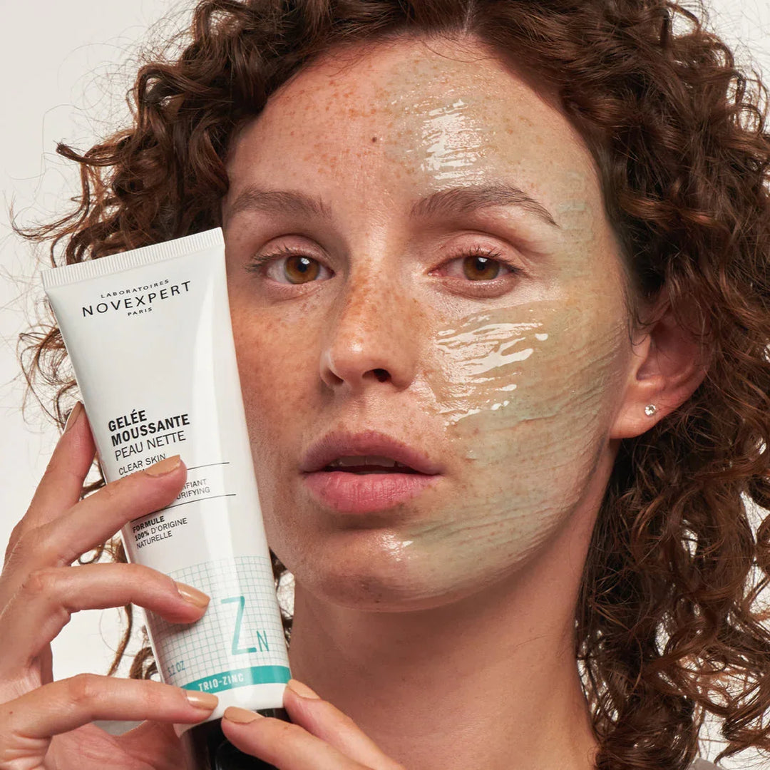 Gel limpiador con zinc Novexpert para piel grasa