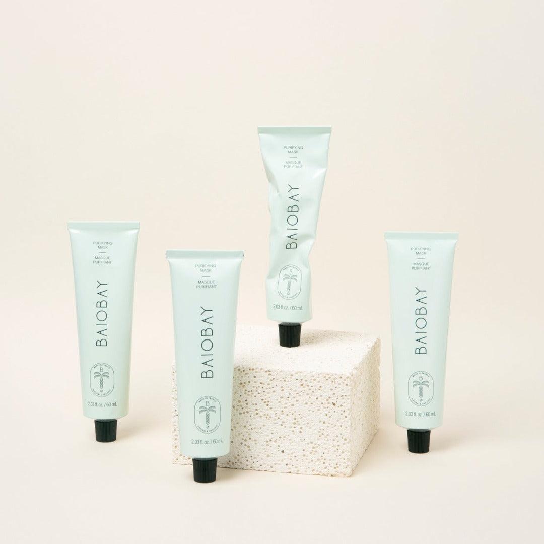 Mascarilla Facial Purificante · Caolín y Zinc · Baiobay · 60 ml