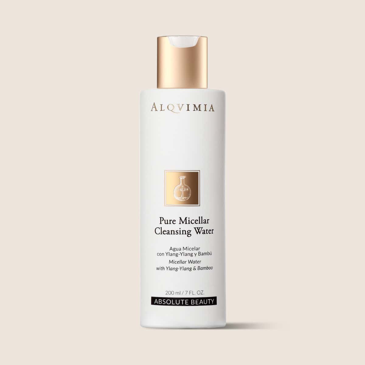 Agua micelar con ylang-ylang y bambú de Alqvimia, 200 ml