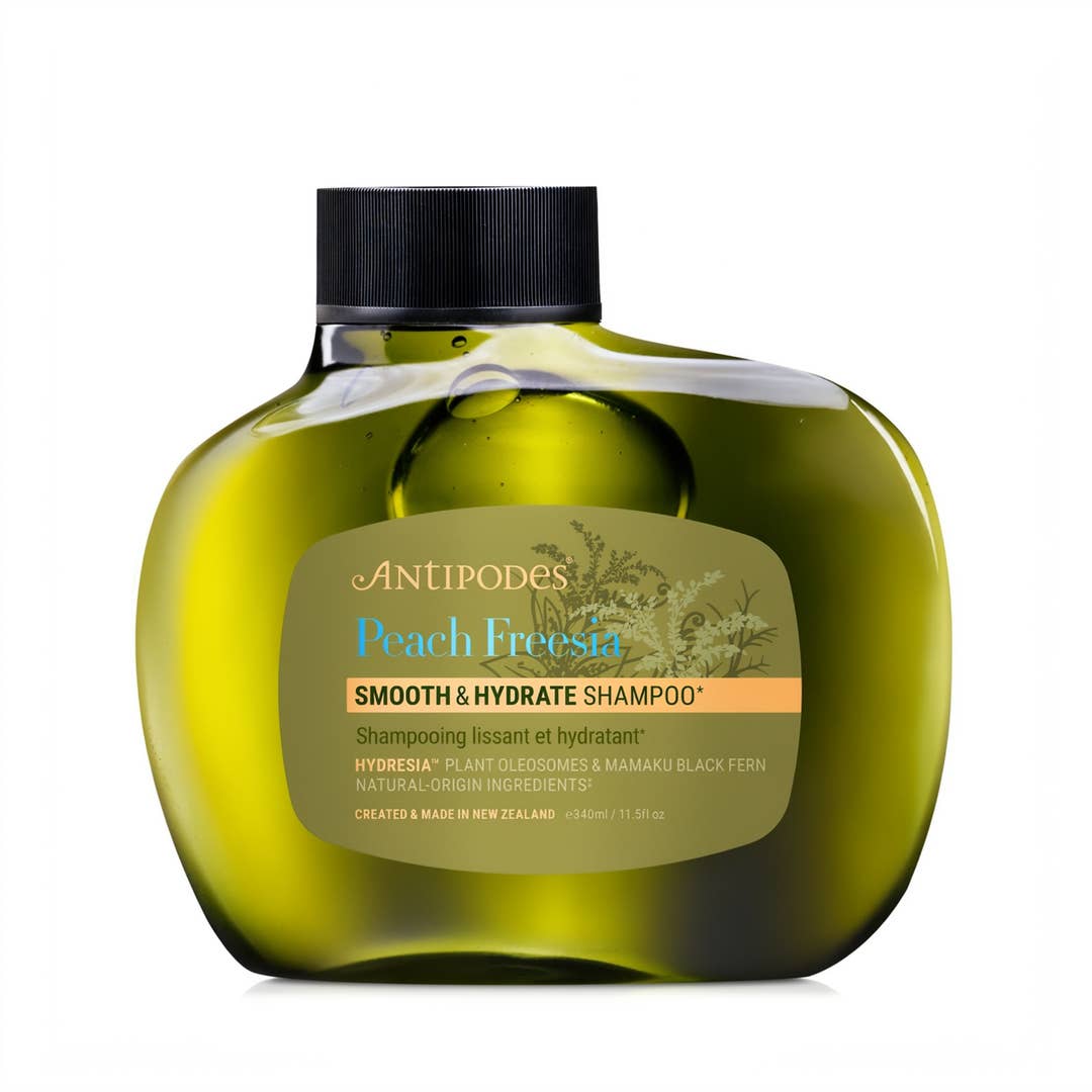 Champú Melocotón y Freesia Alisante e Hidratante Antipodes 340 ml
