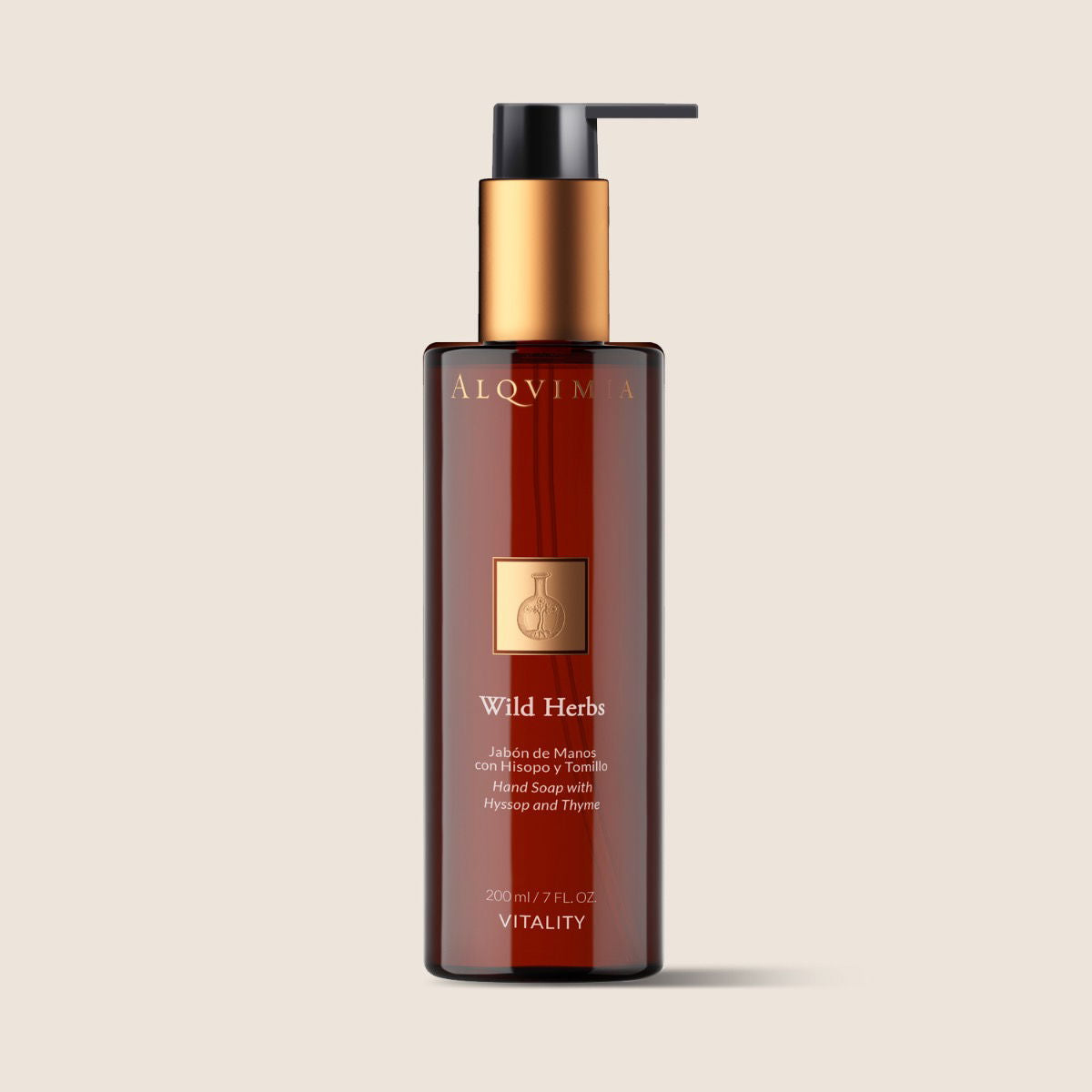 Jabón de manos Wild Herbs de Alqvimia, 200 ml