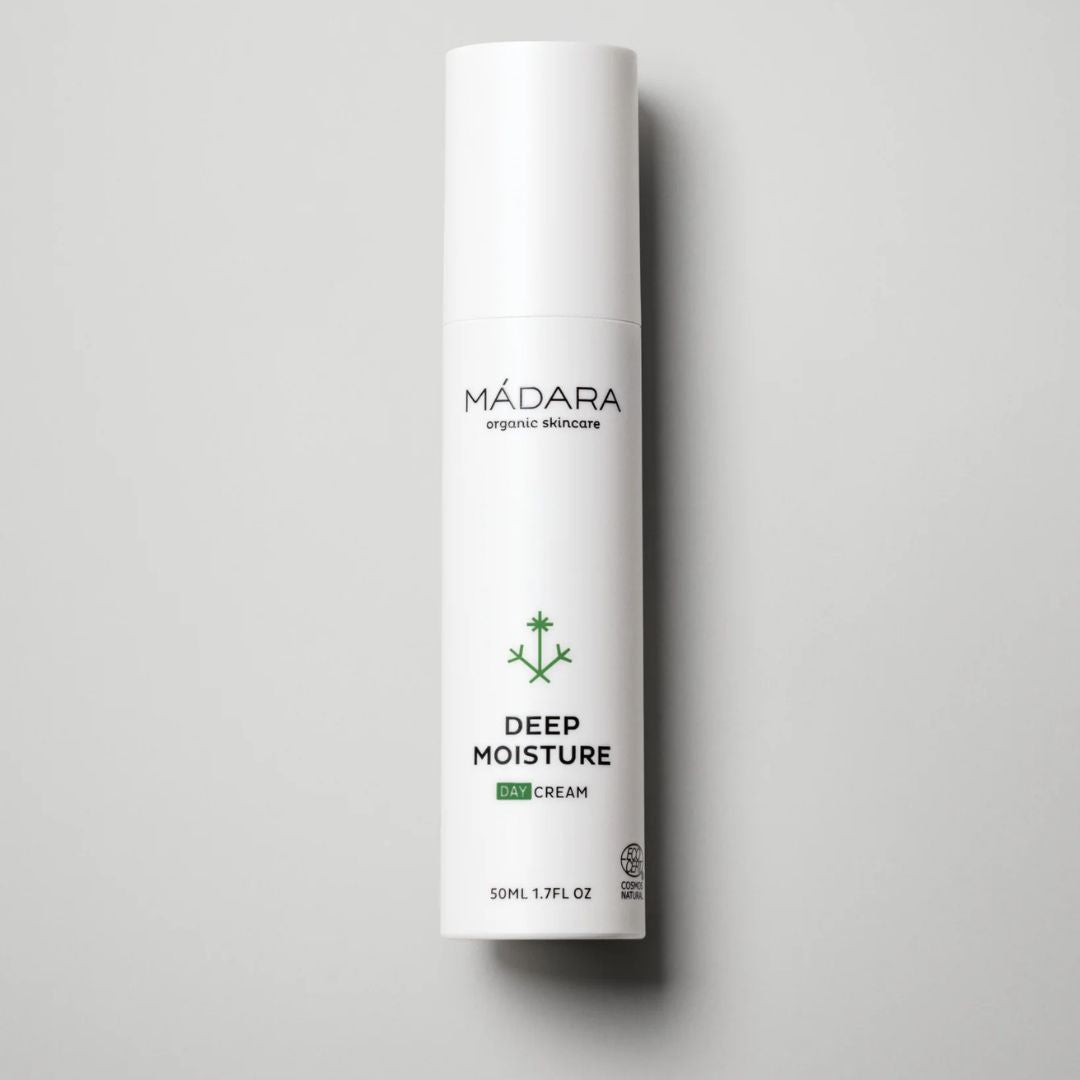 Deep Moisture Crema de Día · Ácido Hialurónico y Savia de Abedul · Mádara · 50 ml
