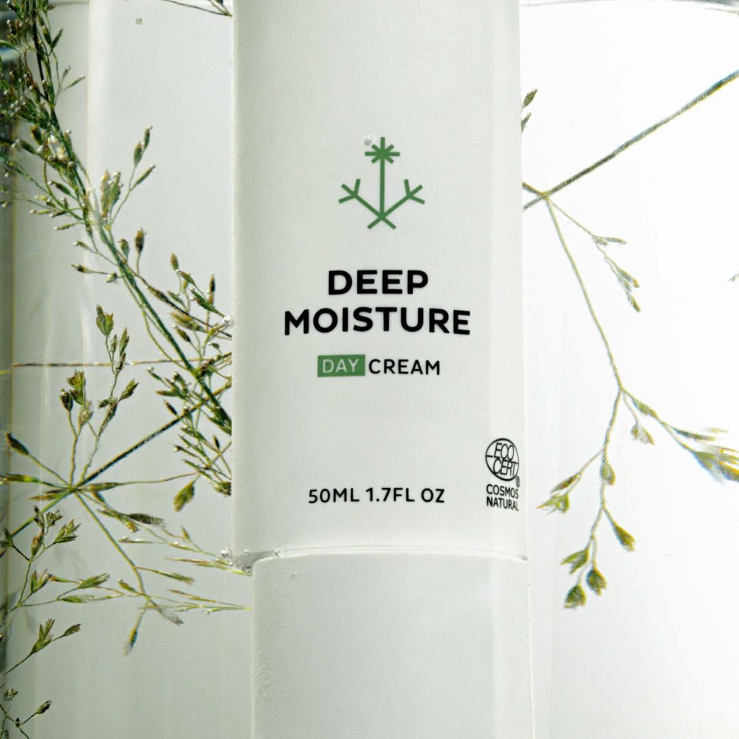 Deep Moisture Crema de Día · Ácido Hialurónico y Savia de Abedul · Mádara · 50 ml