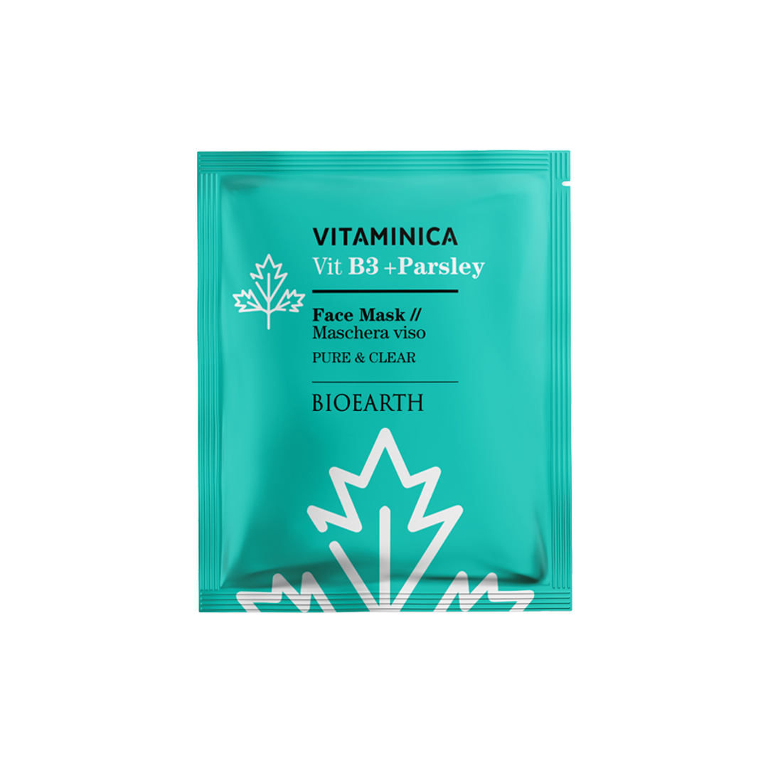 Mascarilla Facial Vitamina B3 Pure & Clear de Bioearth Vitaminica, 15 ml