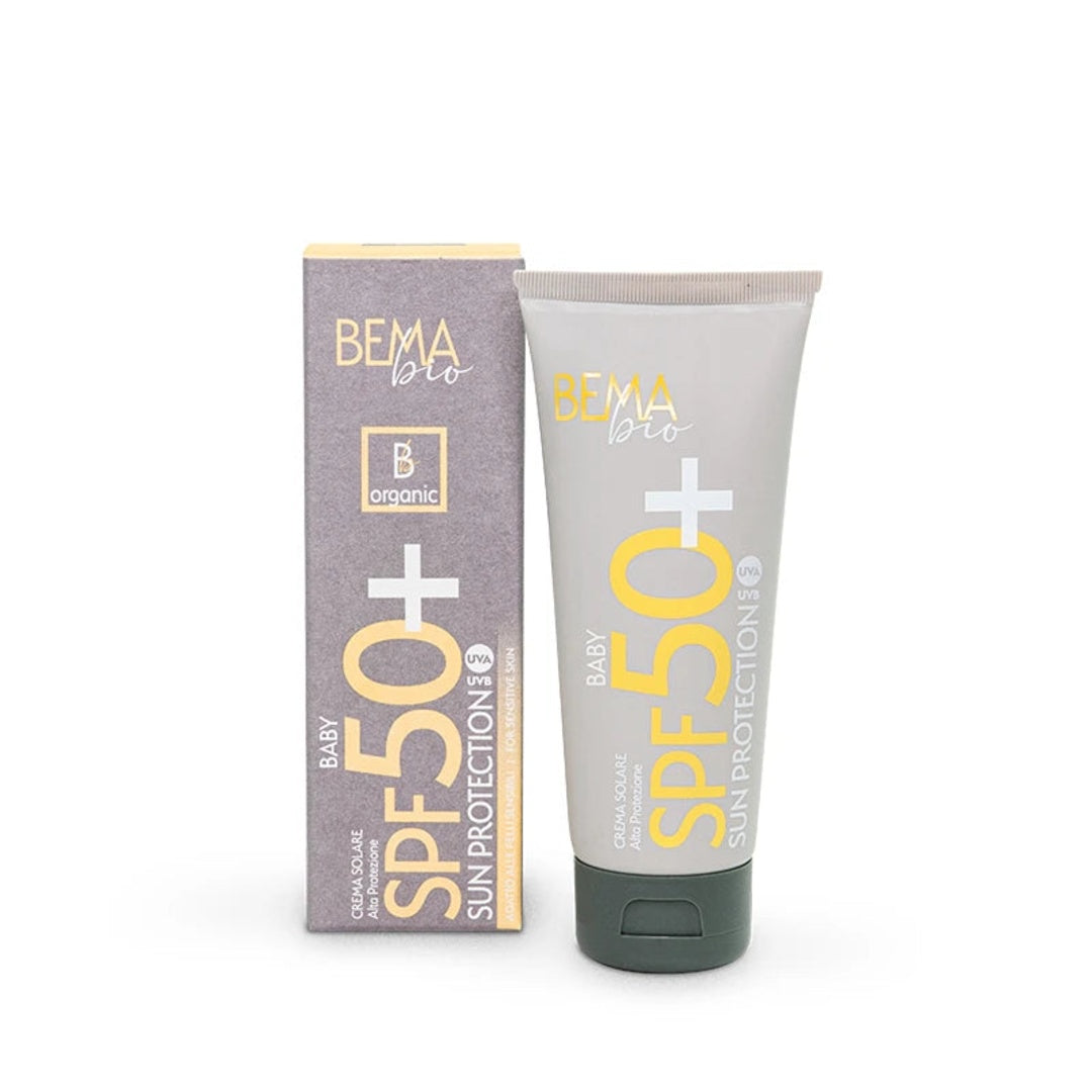 Crema solar infantil SPF50+ BemaBio con óxido de zinc, 100 ml