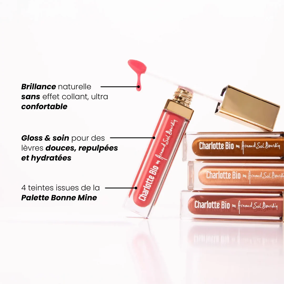 Lip Glow Charlotte Bio, efecto glow luminoso en los labios