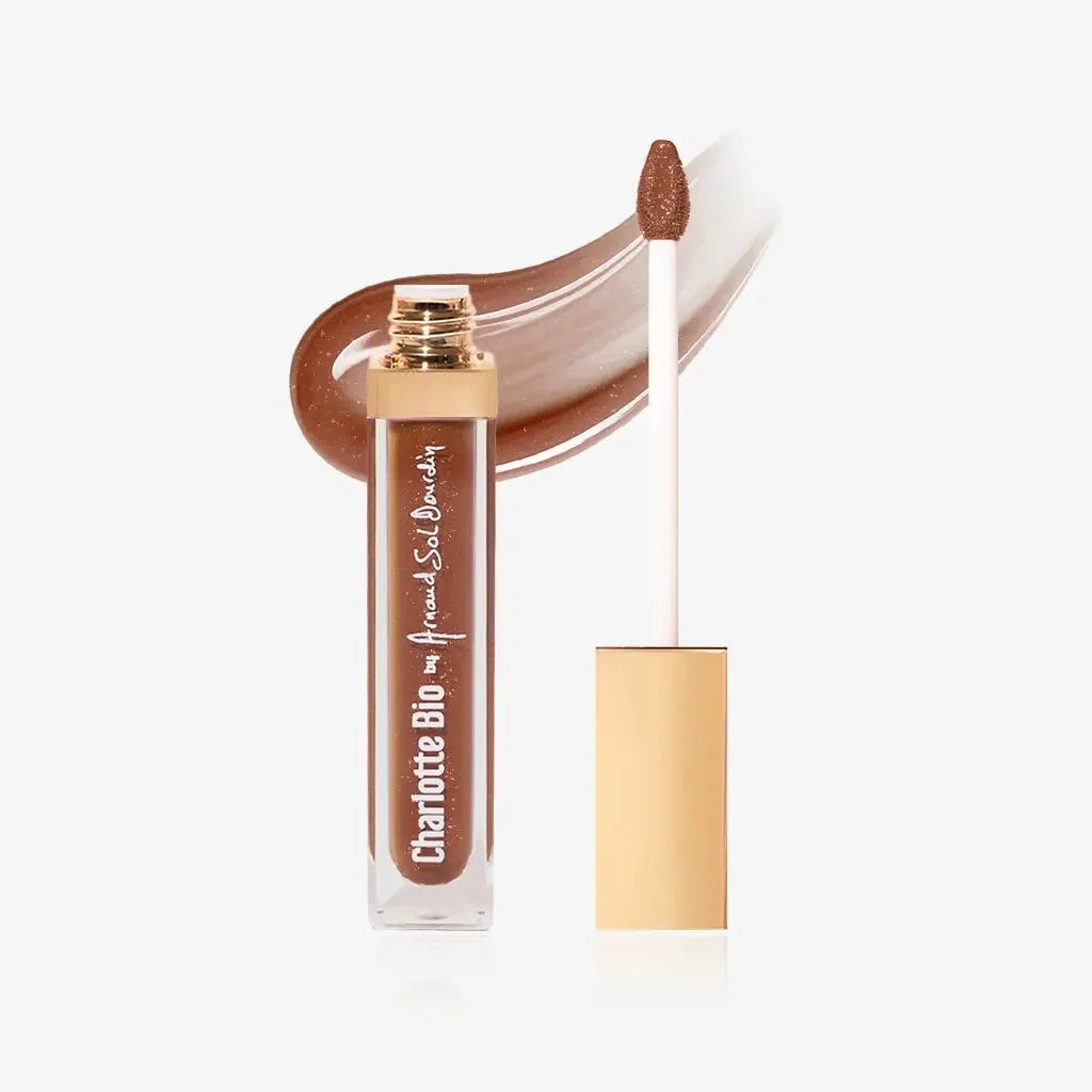 Lip Glow Charlotte Bio tono Bronzer, dorado cálido