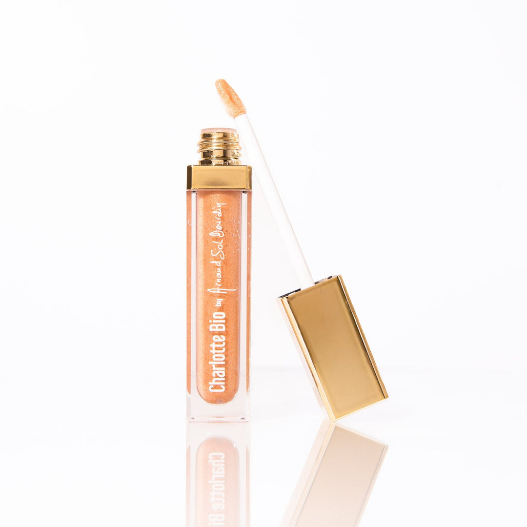Lip Glow Charlotte Bio, tono nude con brillo